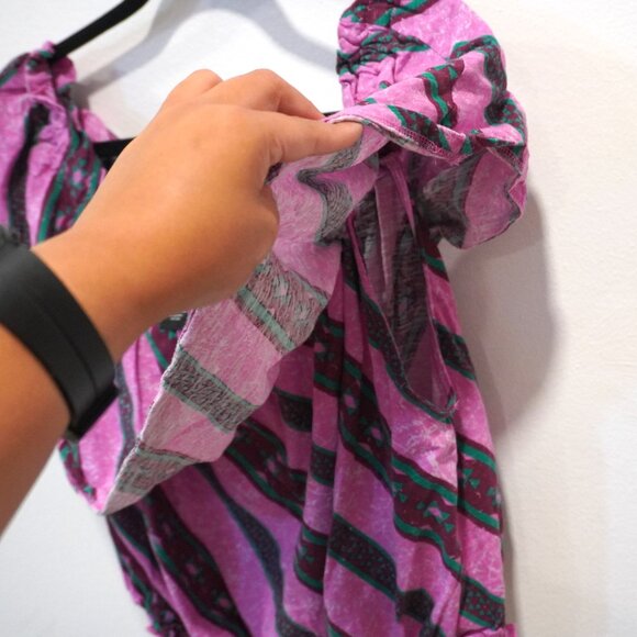 Wrangler Retro Pink Aztec Crop Top - Picture 5 of 8